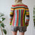 Vintage Knitted Zip Up Cardigan