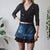 Denim mini skirt M