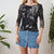 Monochrome mesh top M