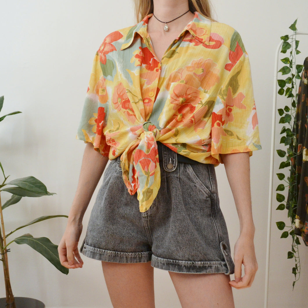 Floral shirt L