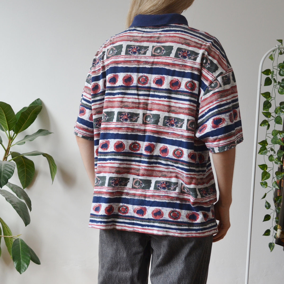 Vintage Retro Polo Top XL