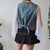 Vintage Denim Waistcoat L