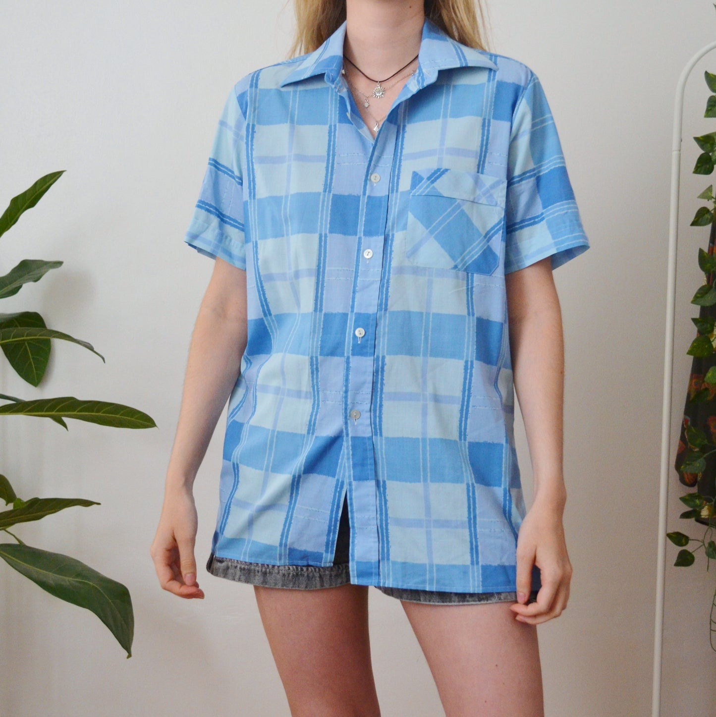 Plaid shirt M