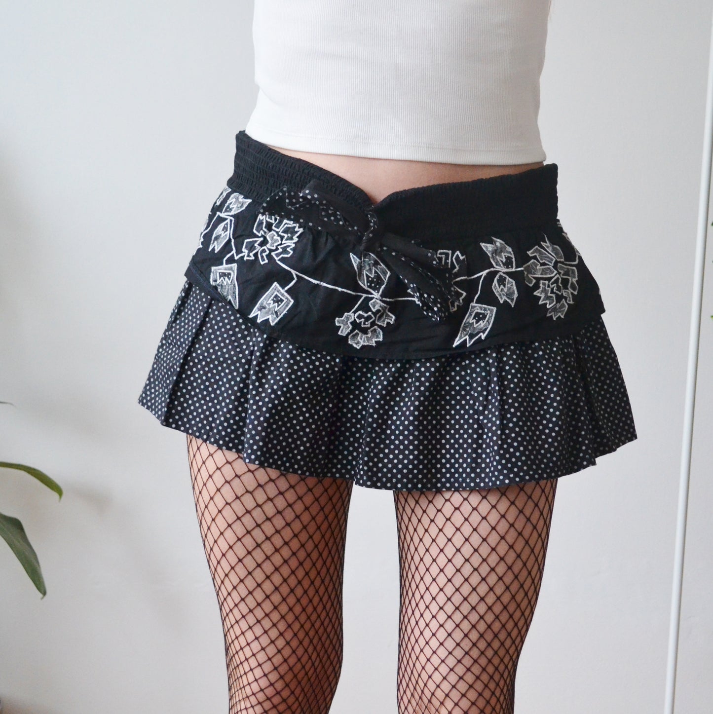 Vintage Y2K Monochrome Skirt S