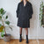 Vintage Charcoal Blazer Coat L