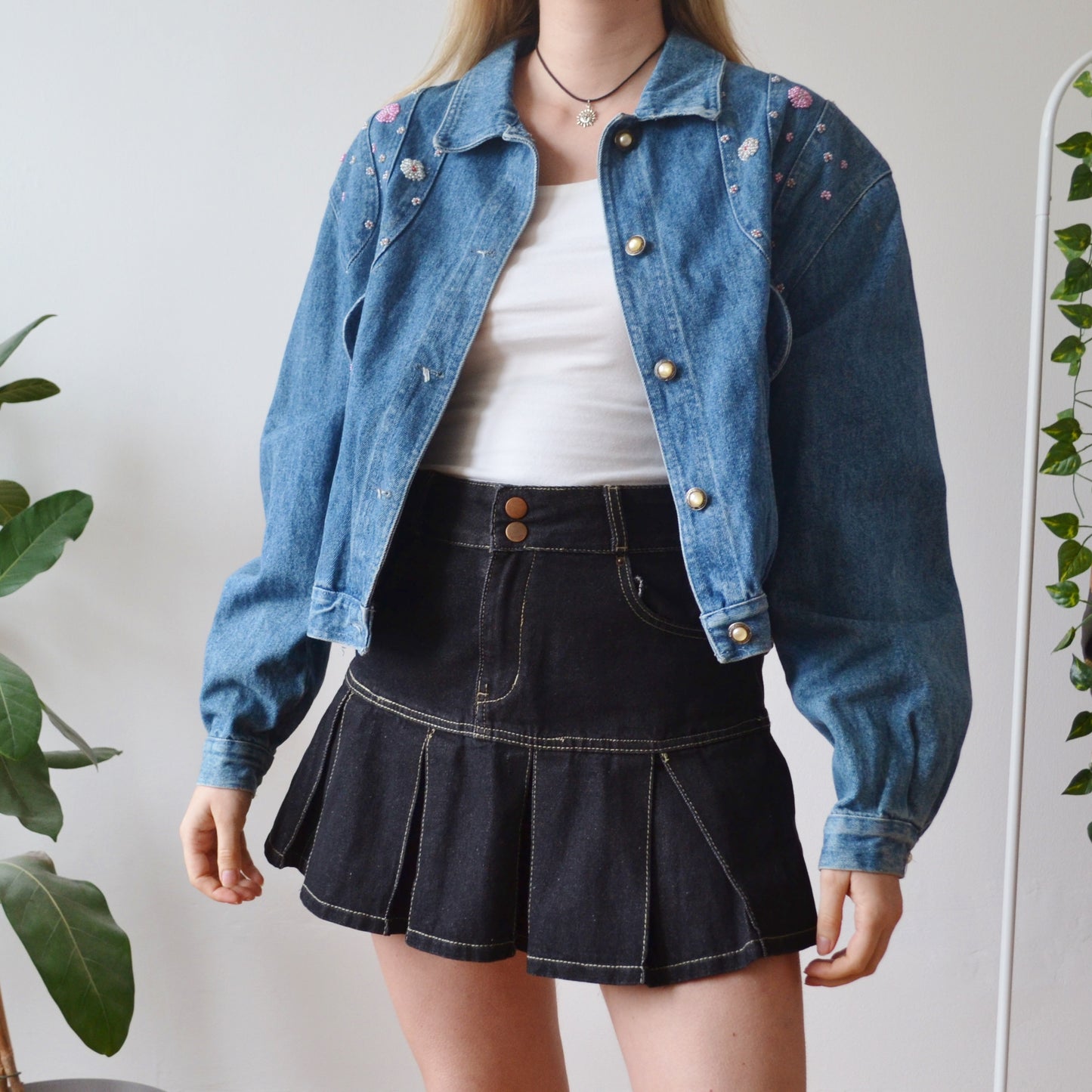 Vintage Embroidered Denim Jacket