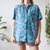 Floral plaid shirt M