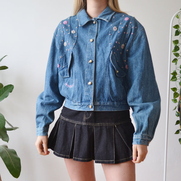 Vintage Embroidered Denim Jacket