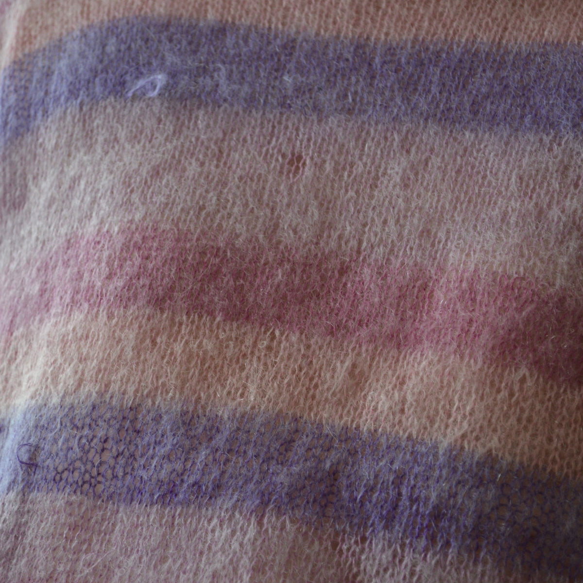Vintage Pastel Stripe Roll Neck