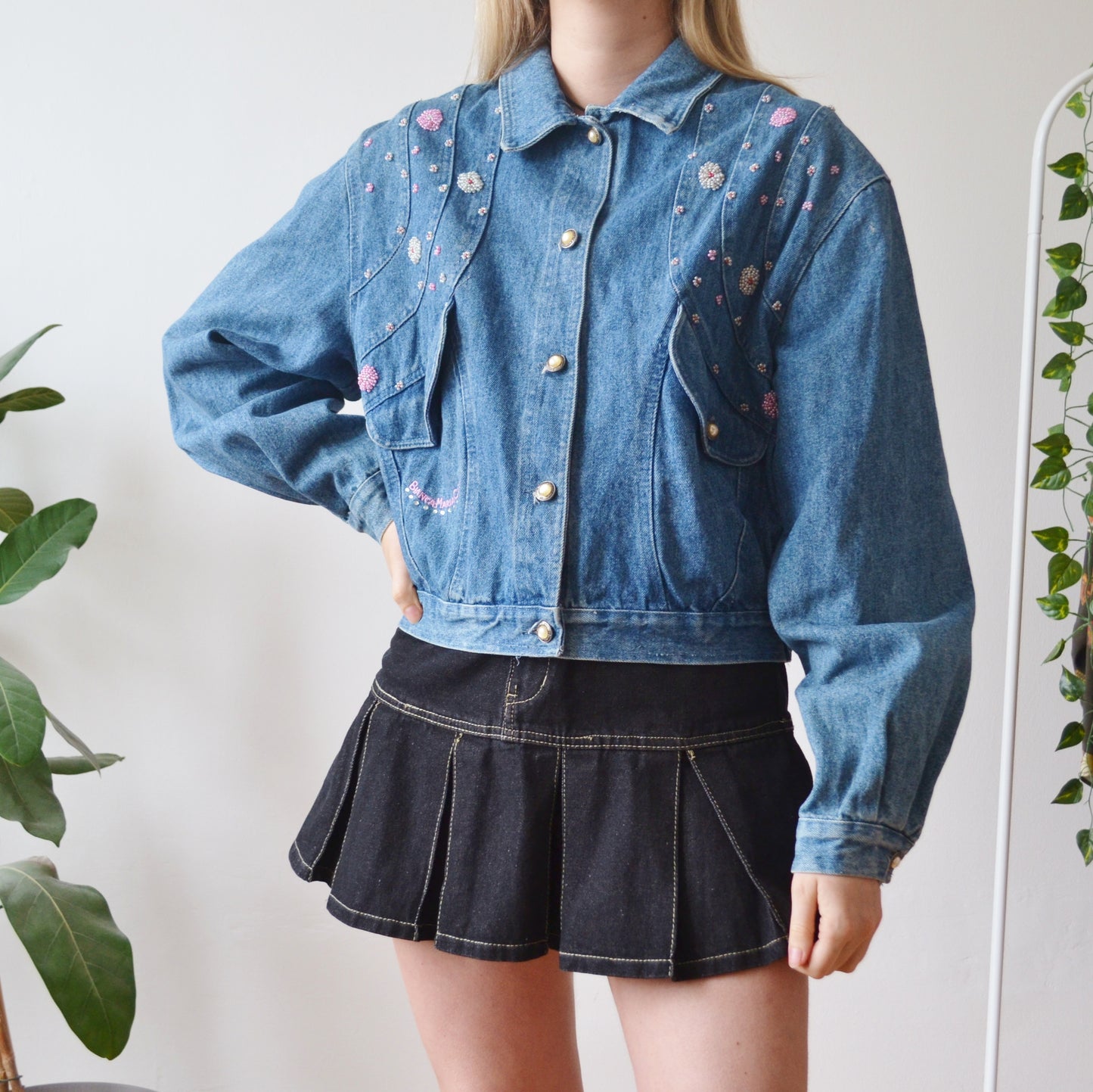 Vintage Embroidered Denim Jacket