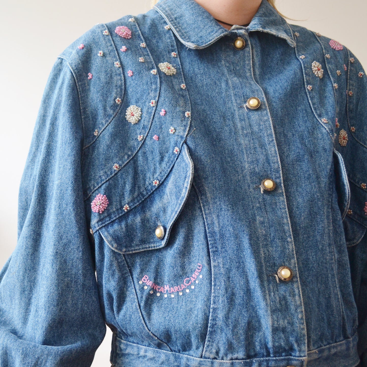Vintage Embroidered Denim Jacket
