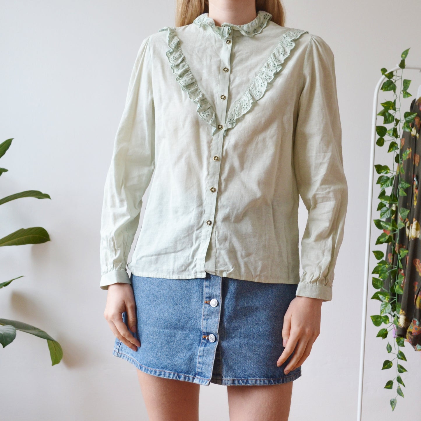 Sage blouse S