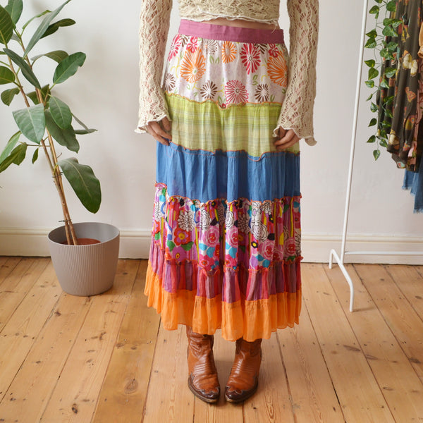Vintage Patchwork Shirt M