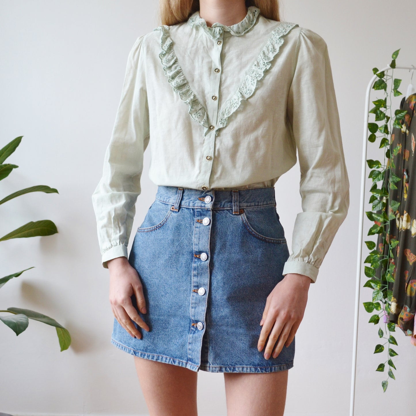 Sage blouse S