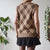 Vintage Argyle Vest M