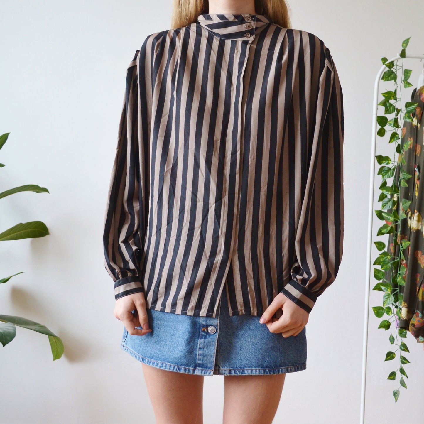 Stripe blouse L