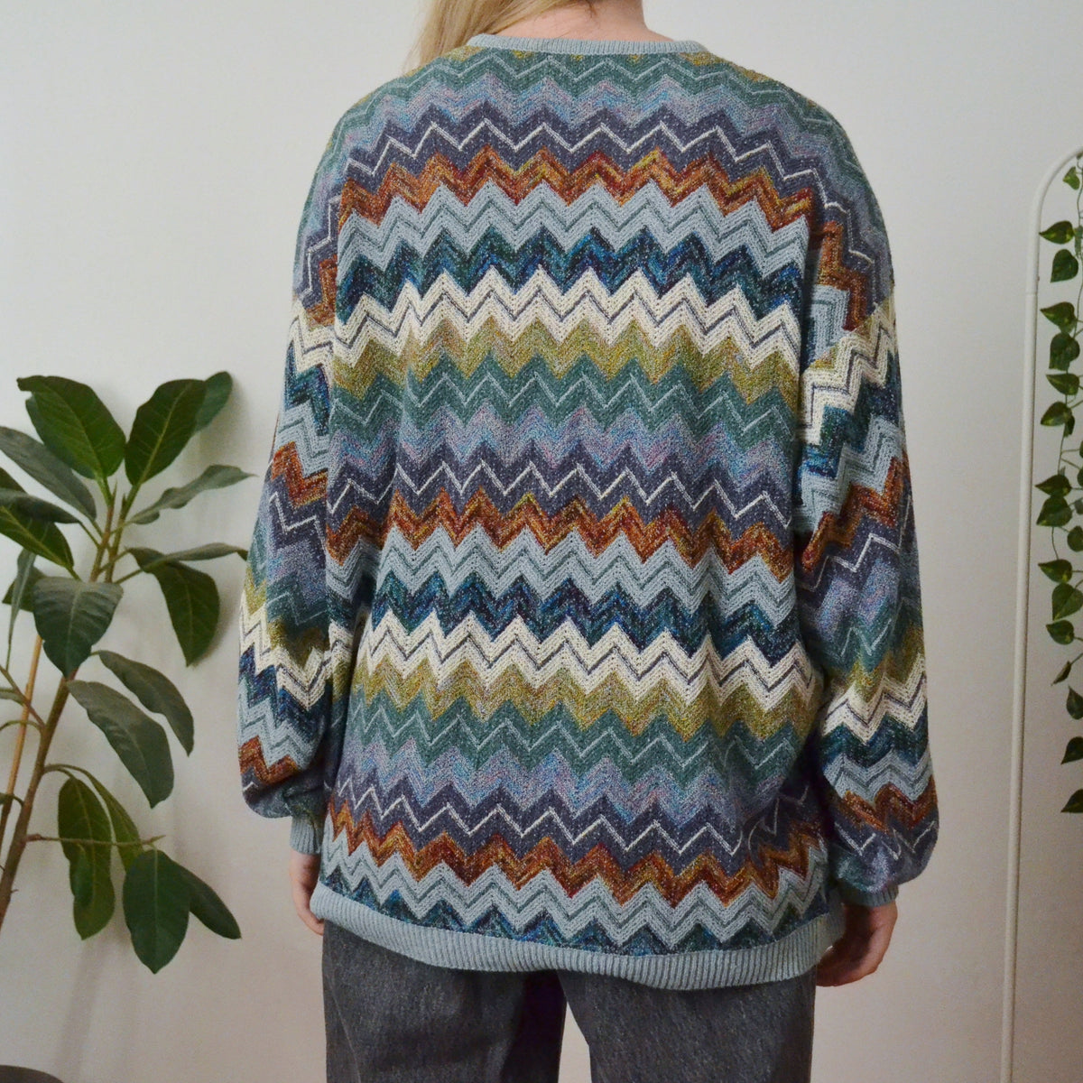 Vintage Zigzag Jumper XL