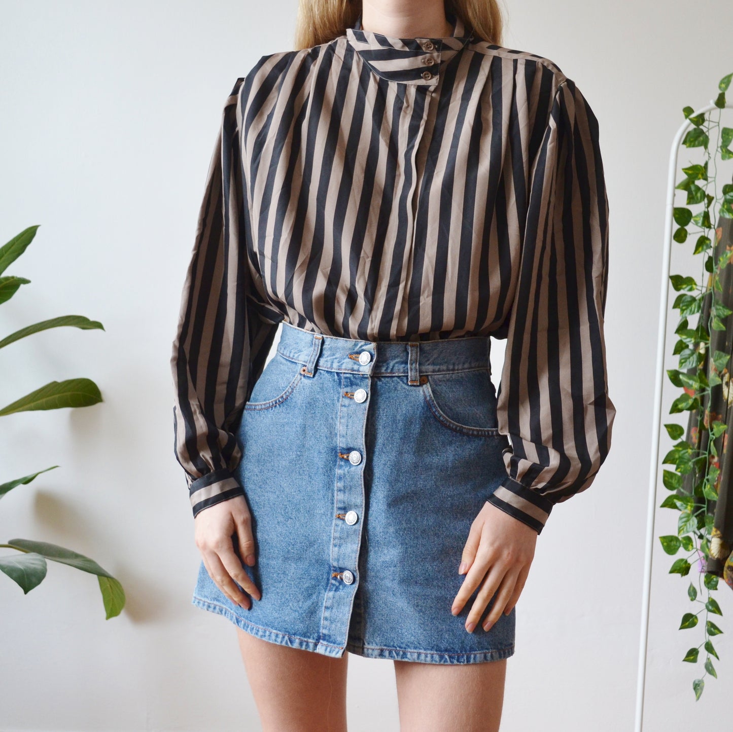 Stripe blouse L