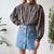 Stripe blouse L