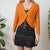 Vintage Orange Cardigan L/XL