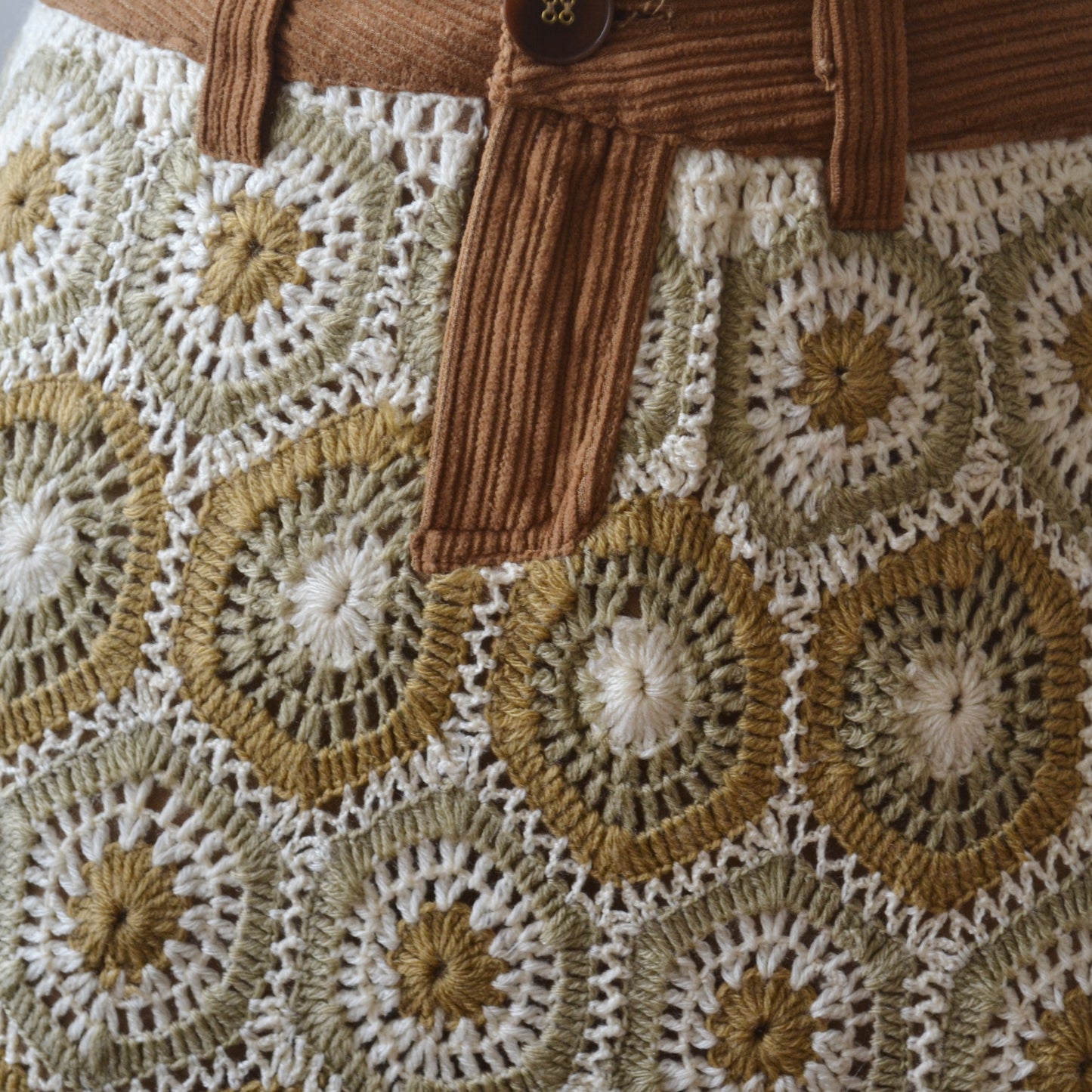 Vintage Crochet Skirt M