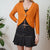 Vintage Orange Cardigan L/XL