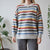 Vintage Stripe V Neck Jumper M