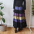 Vintage Embroidered Maxi Skirt XL