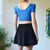 Blue crop top S