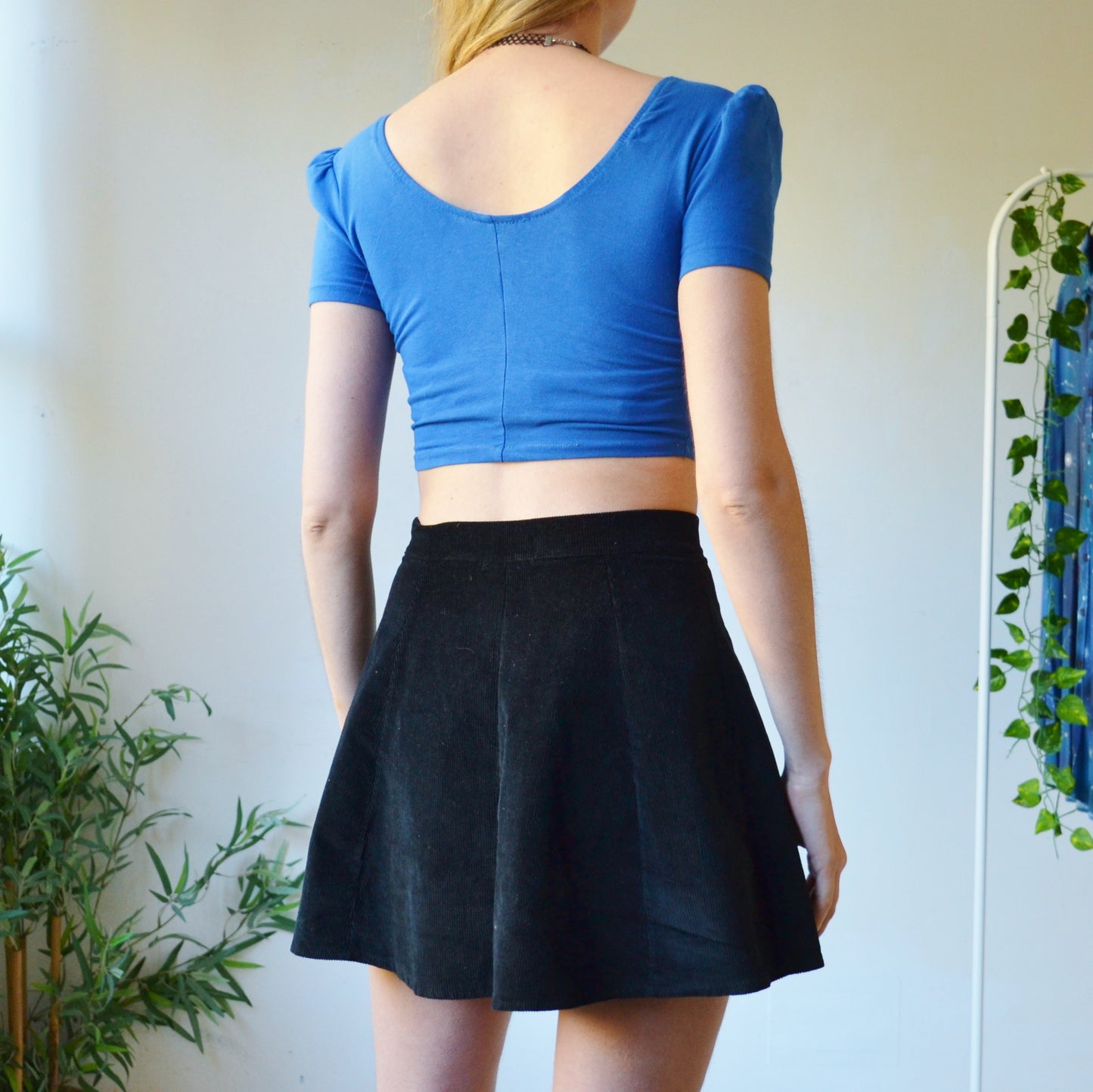 Blue crop top S