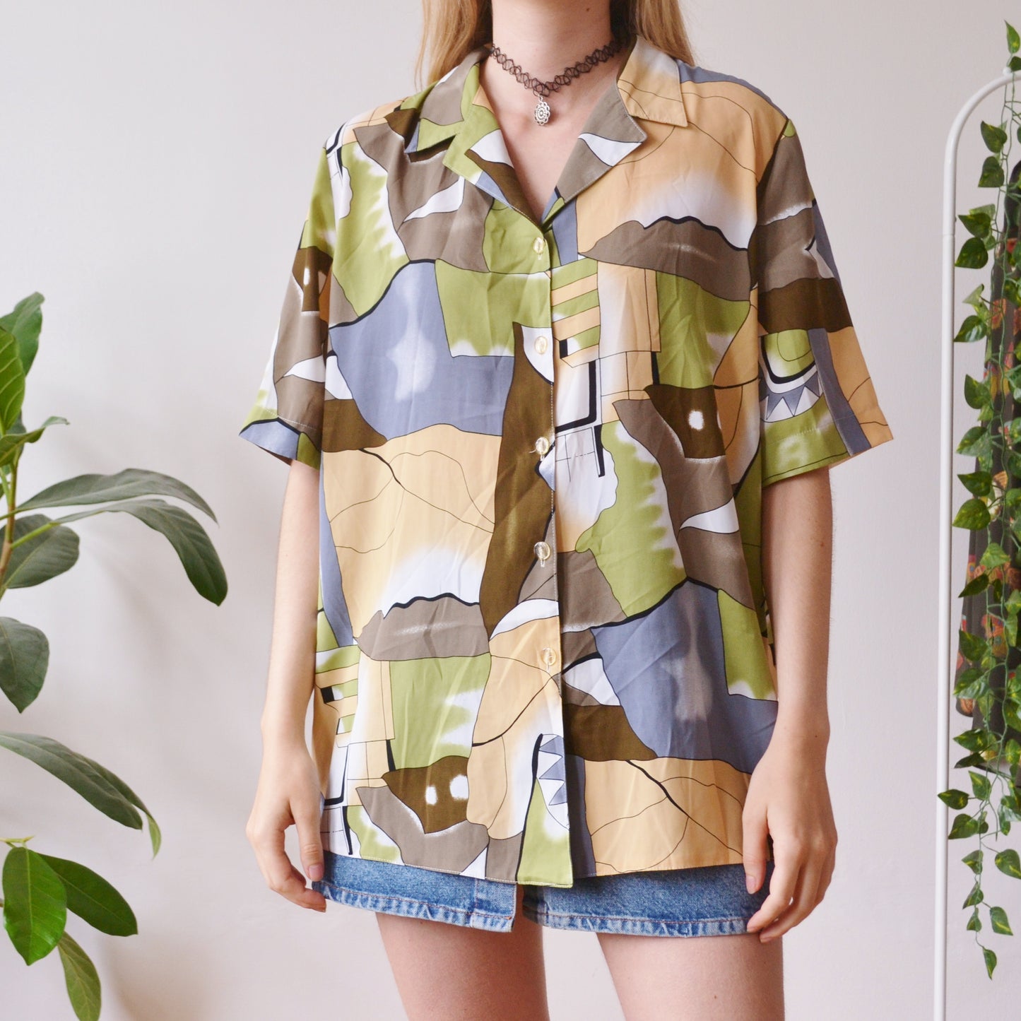 Abstract blouse L