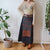 Vintage Boho Maxi Skirt L
