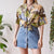 Abstract blouse L