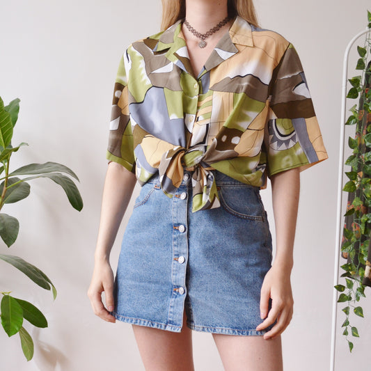 Abstract blouse L