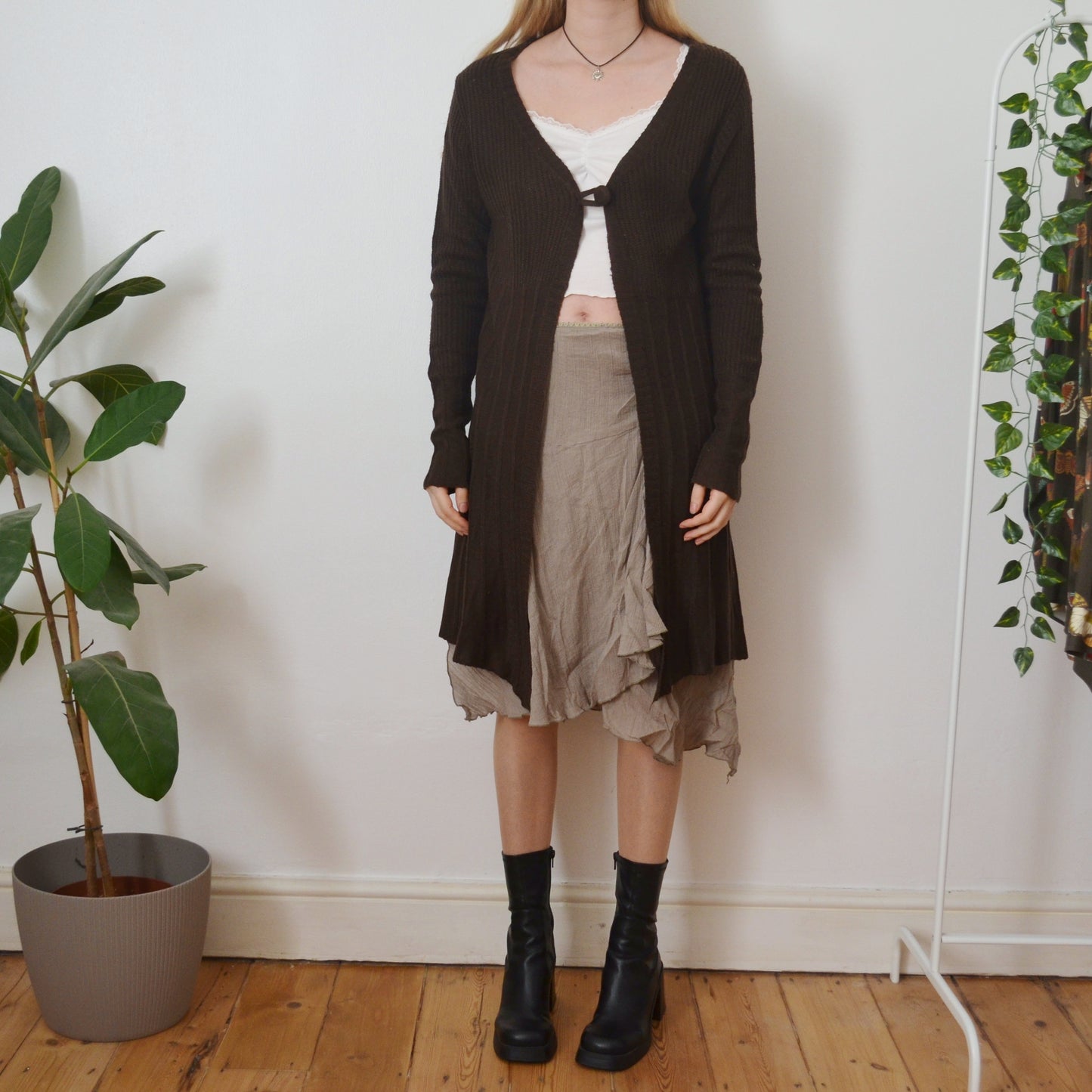 Vintage Brown Cardigan XS