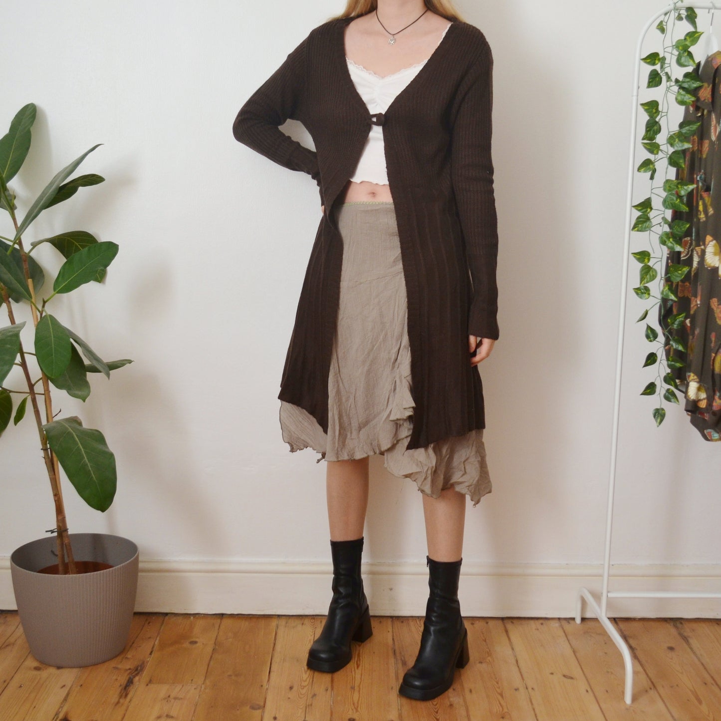 Vintage Brown Cardigan XS