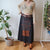 Vintage Boho Maxi Skirt L