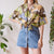 Abstract blouse L