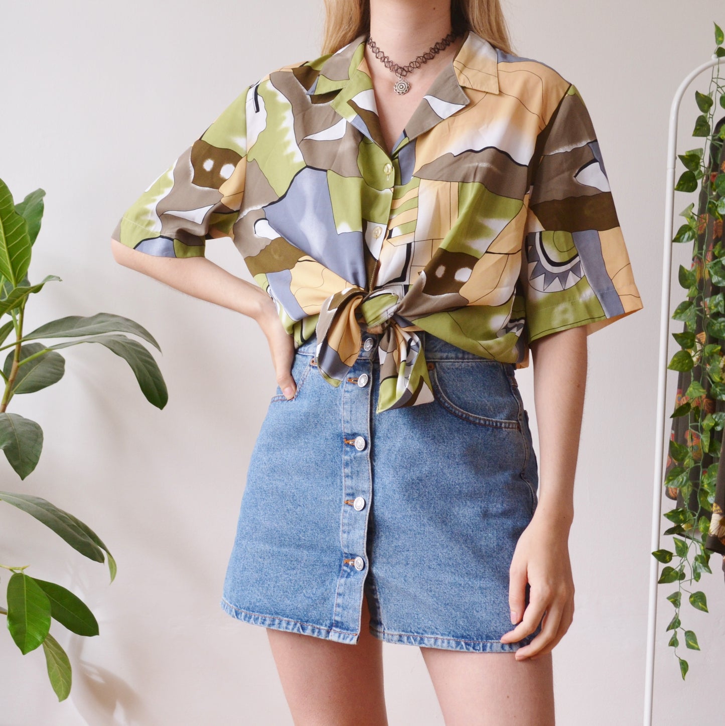 Abstract blouse L