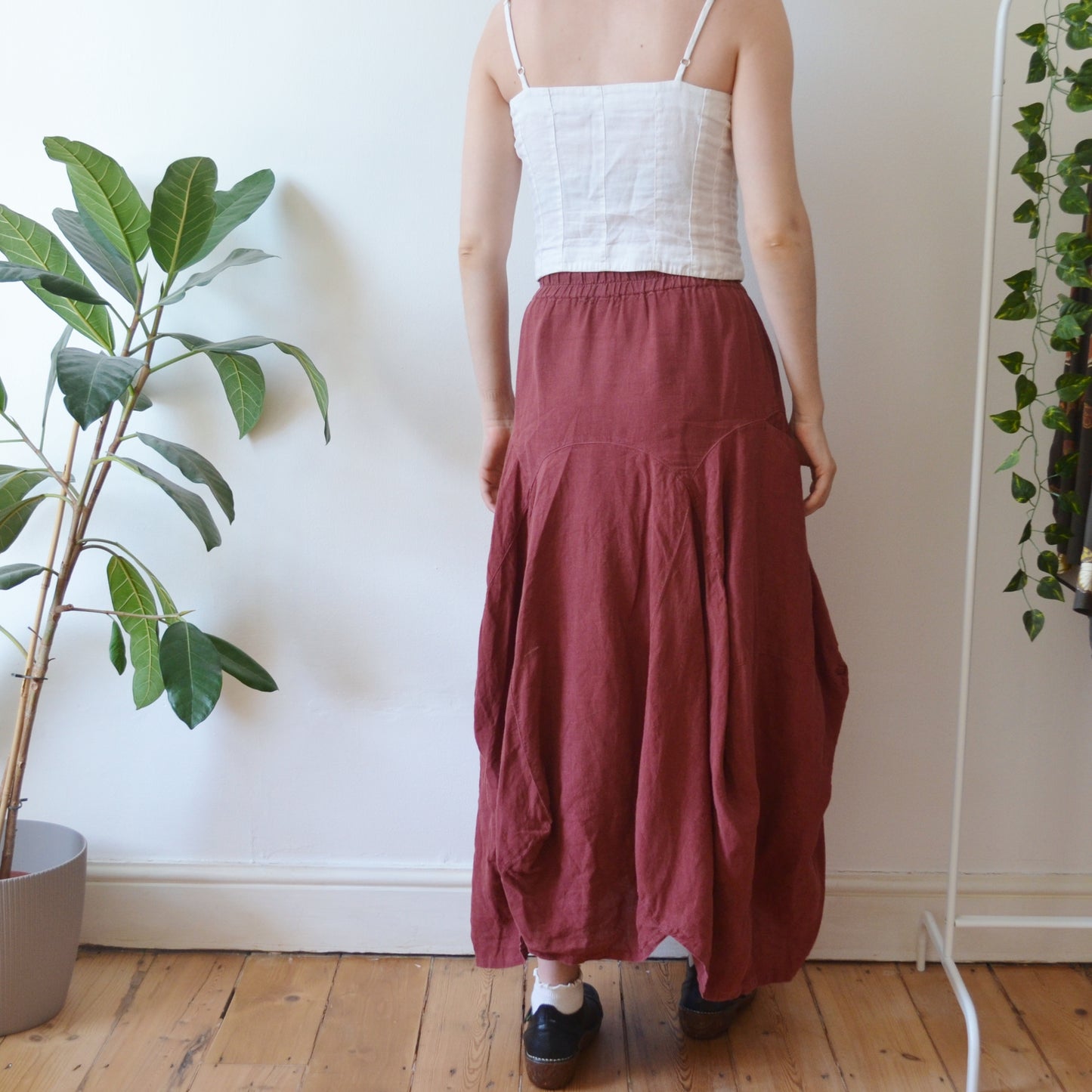 Vintage Sienna Linen Skirt S