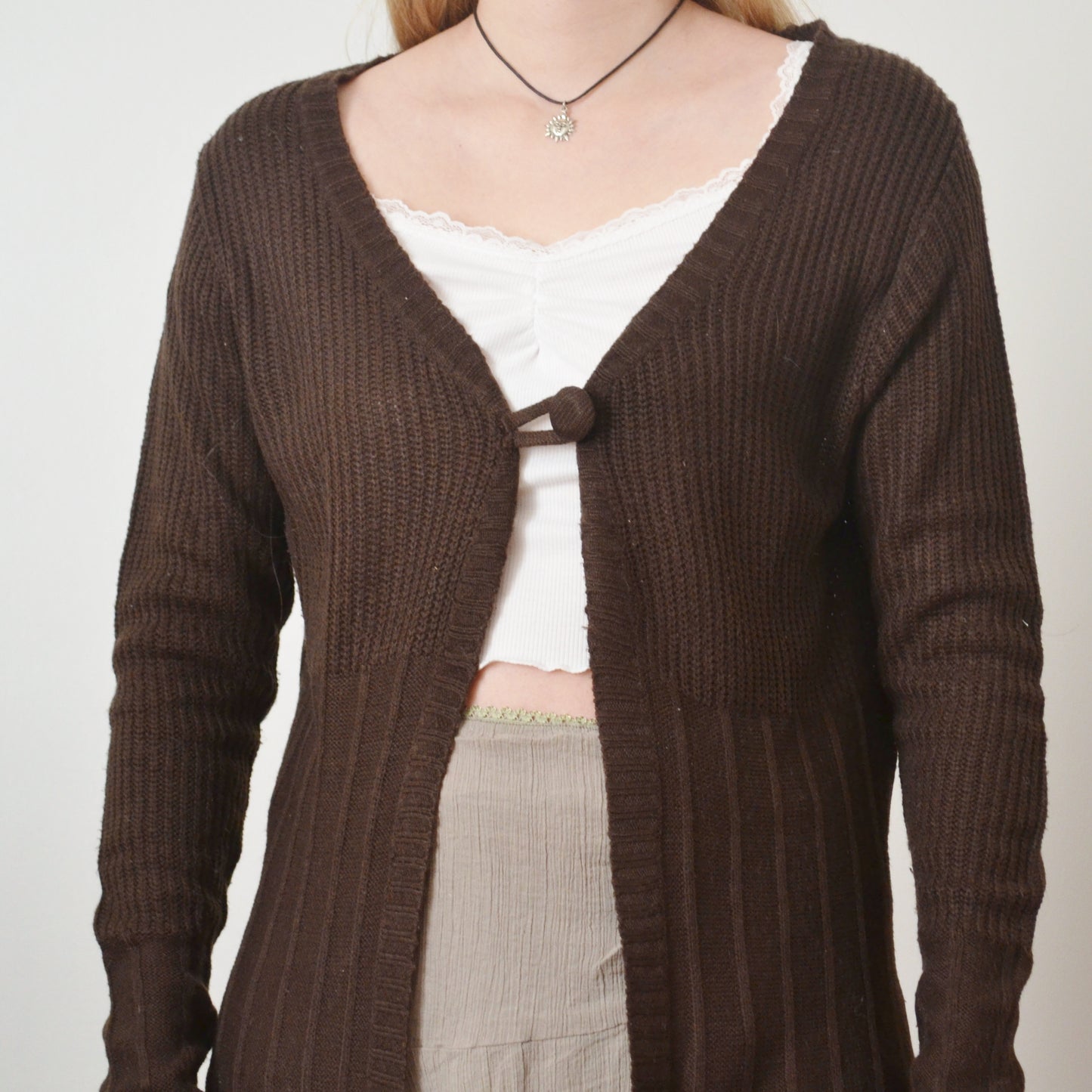 Vintage Brown Cardigan XS