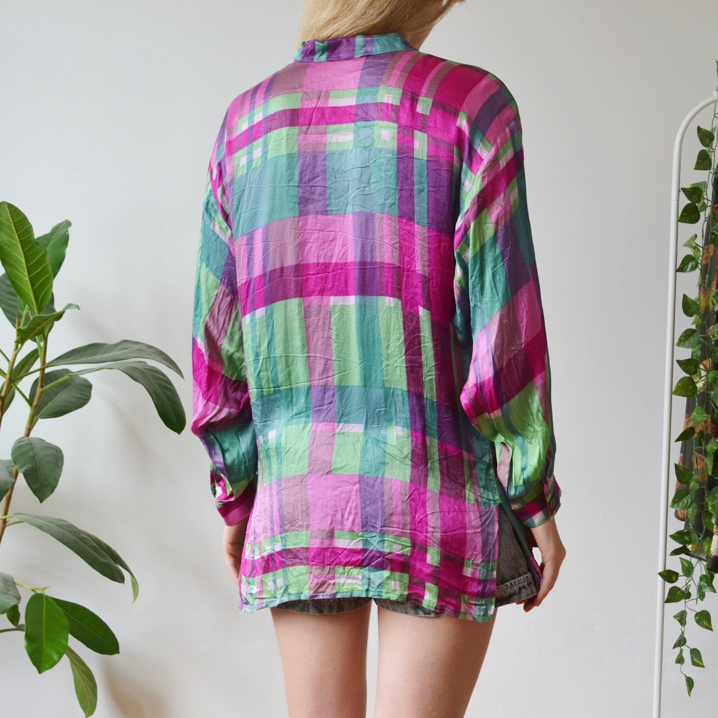 Plaid shirt M