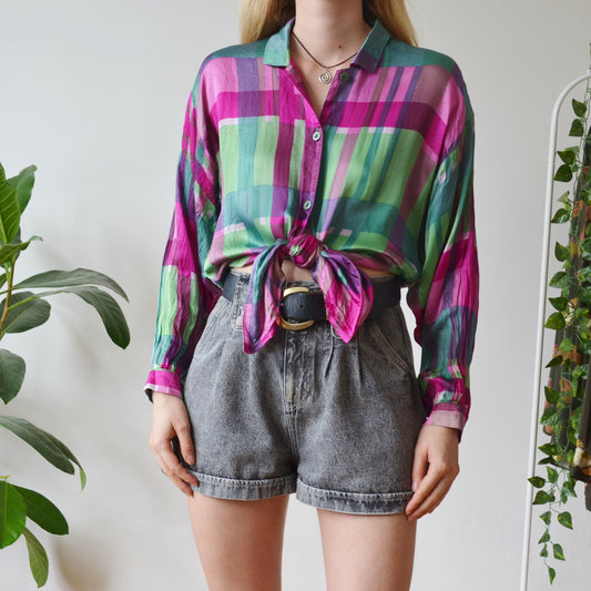 Plaid shirt M