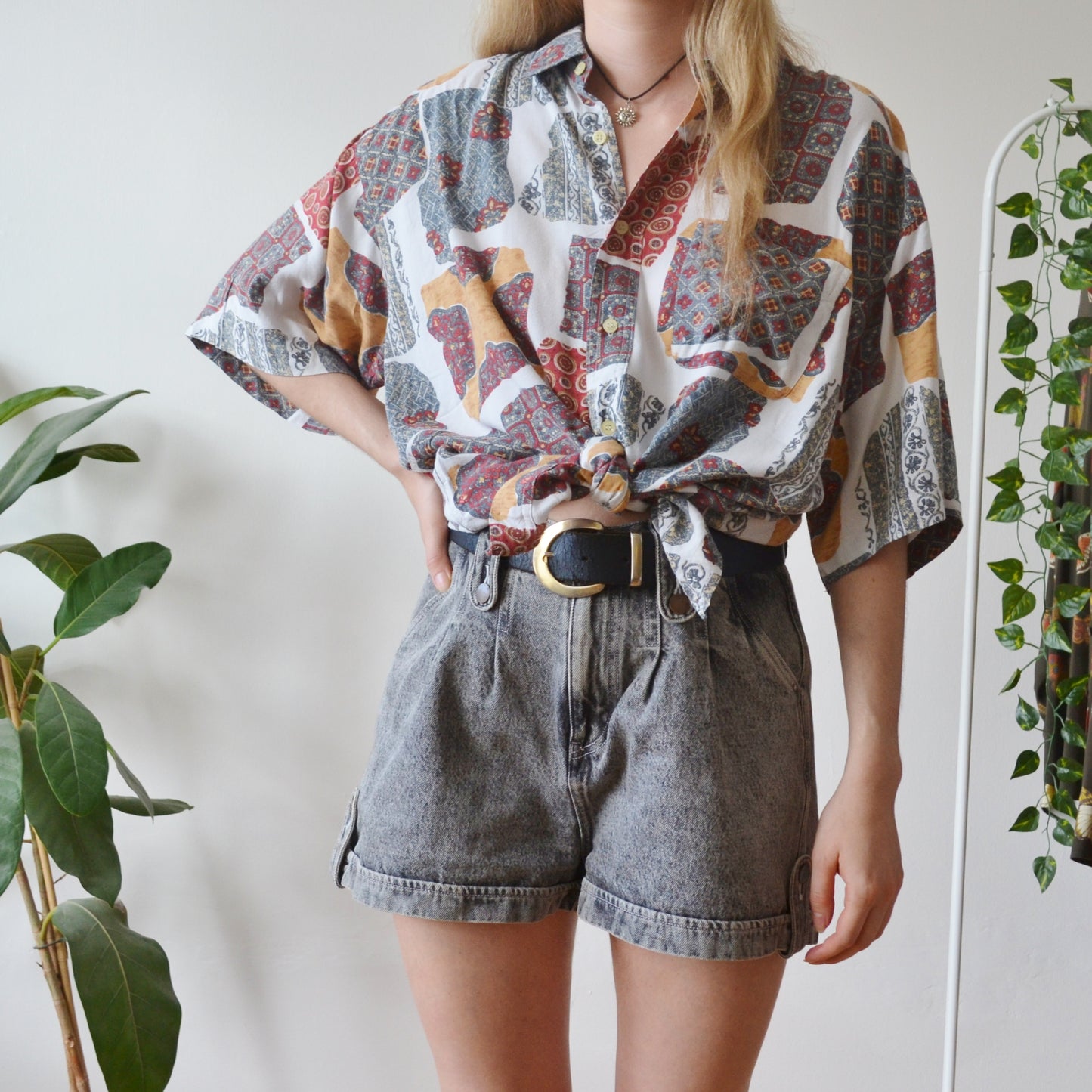 Vintage Ornate Shirt L
