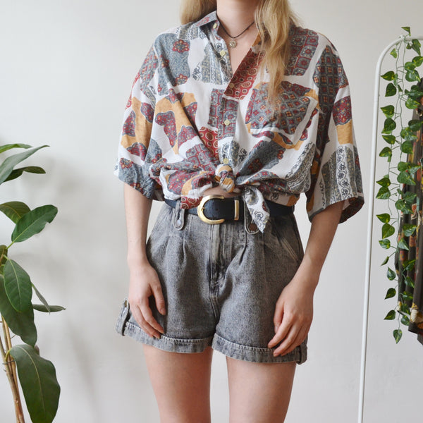 Vintage Ornate Shirt L