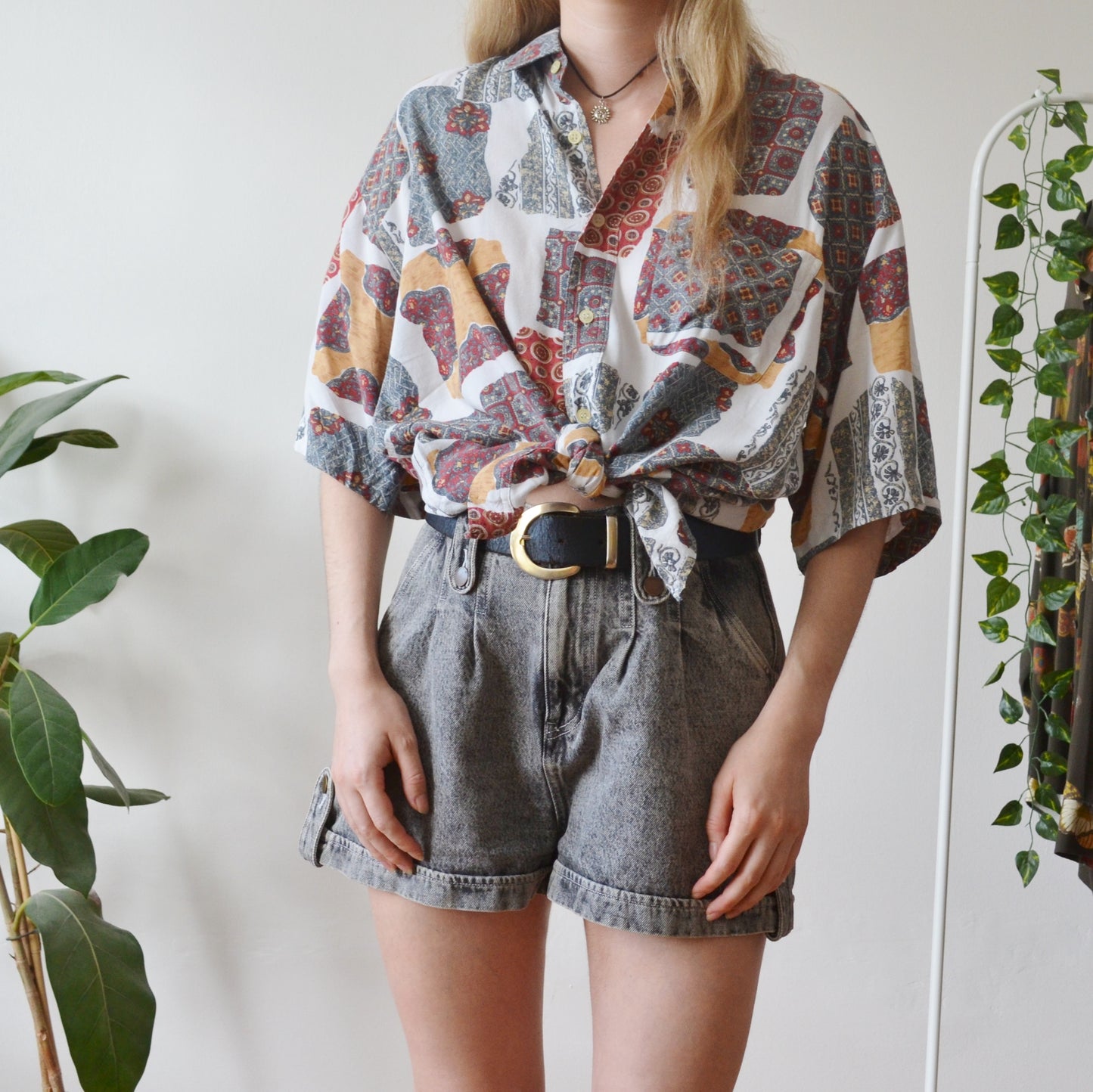Vintage Ornate Shirt L