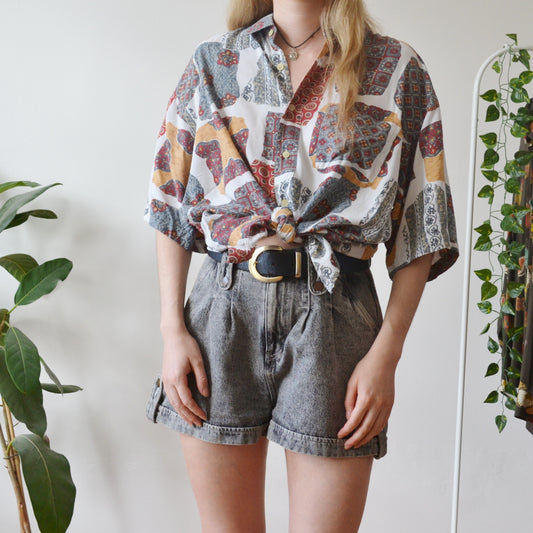 Vintage Ornate Shirt L