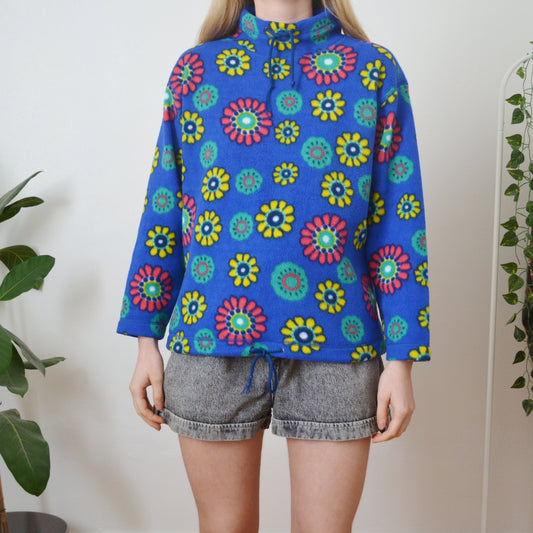 Vintage Flower Fleece XL