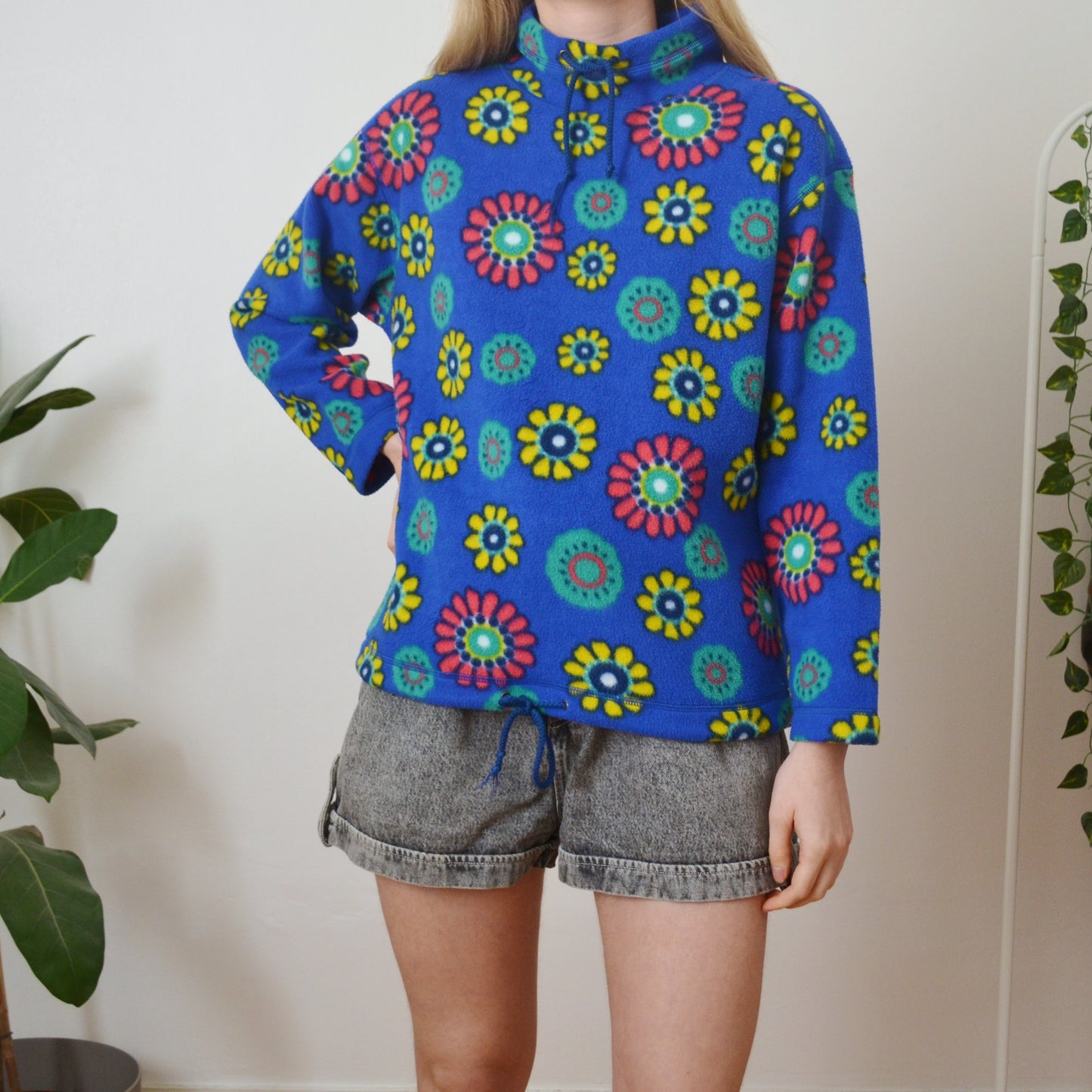 Vintage Flower Fleece XL