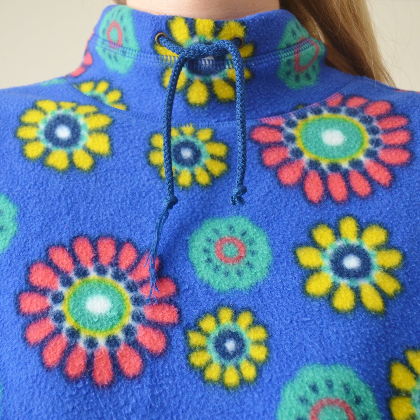 Vintage Flower Fleece XL
